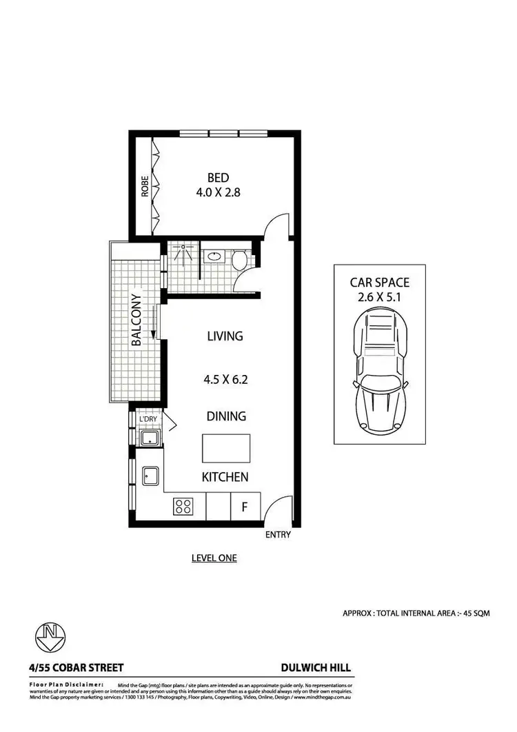 Floorplan of Homely apartment listing, 4/55 Cobar Street, Dulwich Hill NSW 2203
