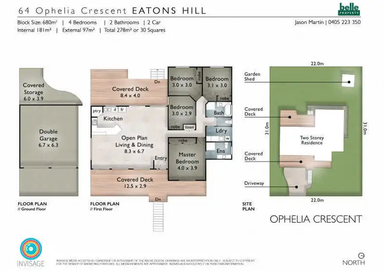 Floorplan of Homely house listing, 64 Ophelia Crescent, Eatons Hill QLD 4037