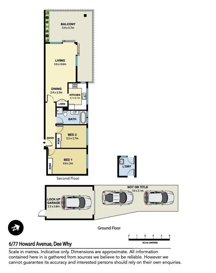 Floorplan of Homely unit listing, 6/77 Howard Avenue, Dee Why NSW 2099