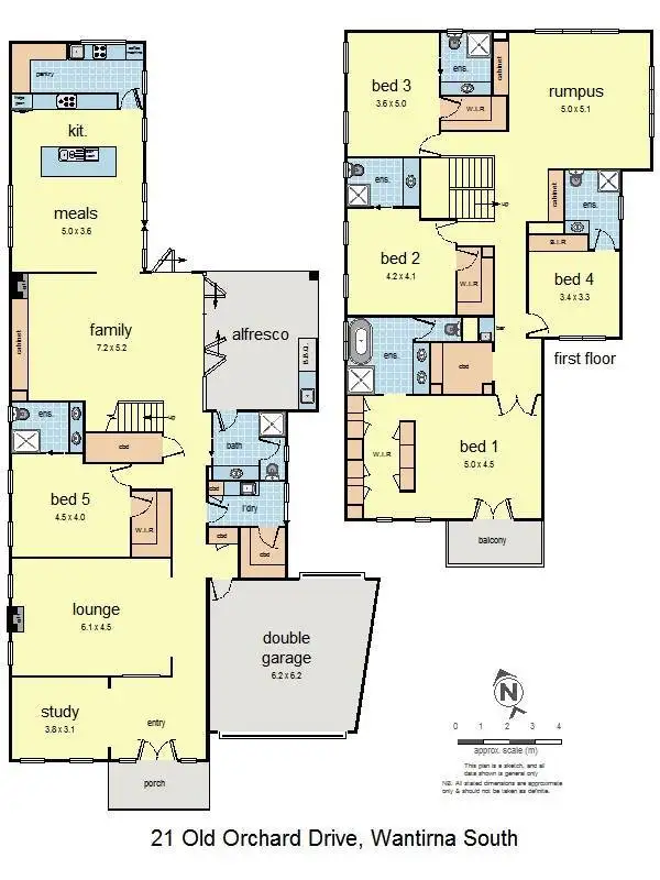 Floorplan of Homely house listing, 21 Old Orchard Drive, Wantirna South VIC 3152
