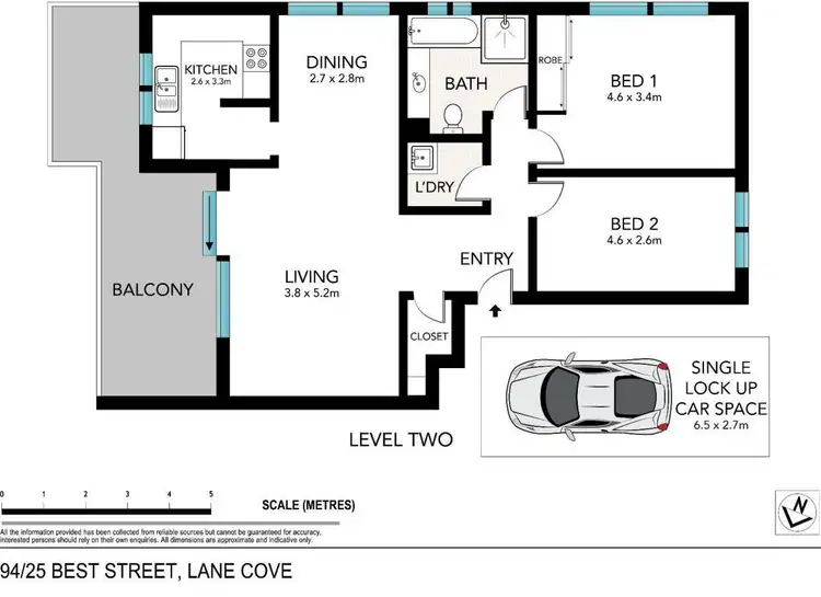 Floorplan of Homely apartment listing, 94/25 Best Street, Lane Cove NSW 2066