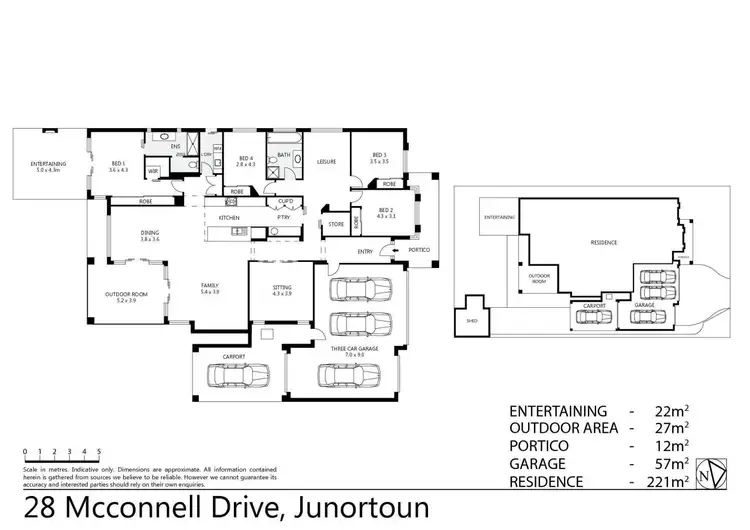 Floorplan of Homely house listing, 28 McConnell Drive, Junortoun VIC 3551