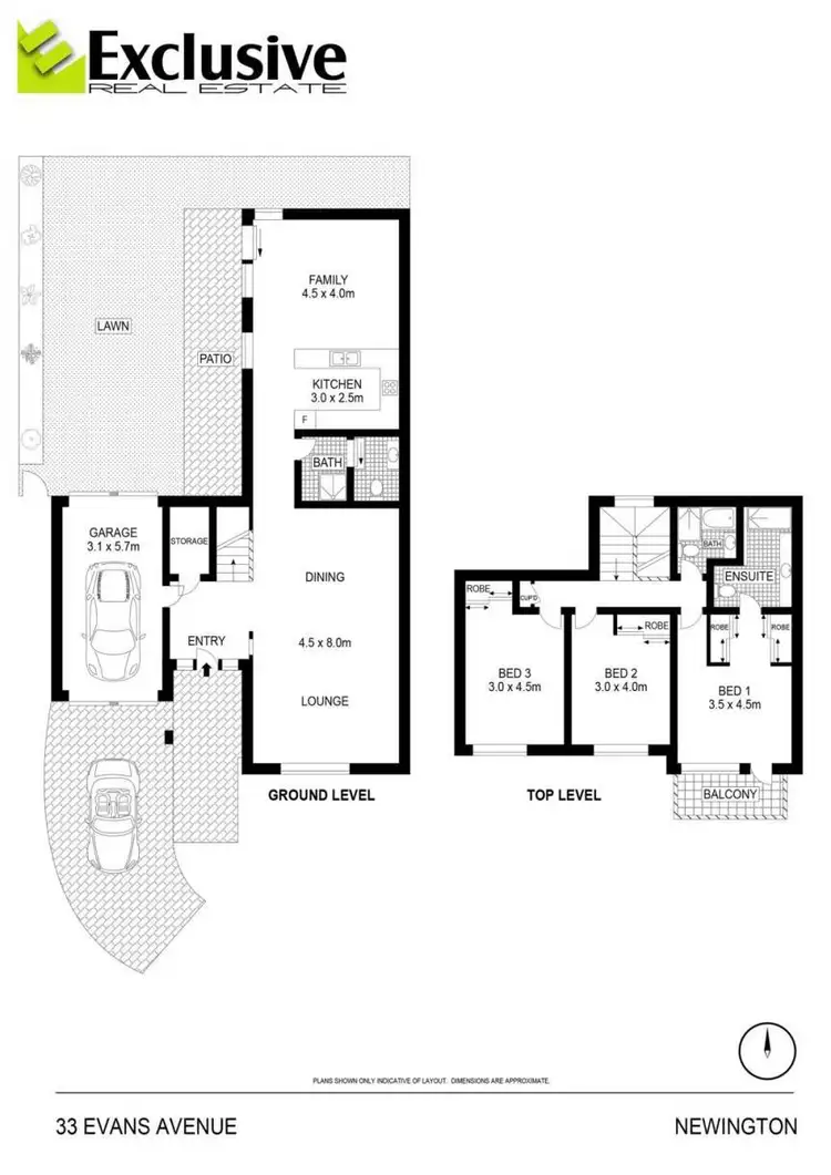 Floorplan of Homely house listing, 33 Evans Street, Newington NSW 2127