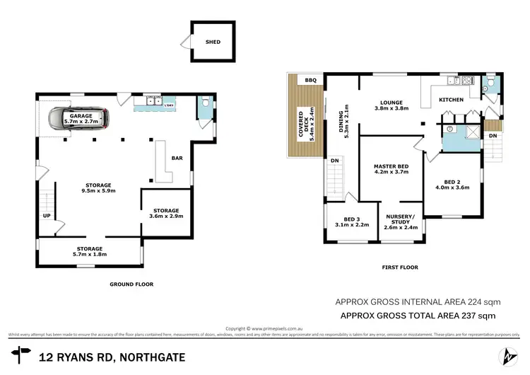 Floorplan of Homely house listing, 12 Ryans Road, Northgate QLD 4013