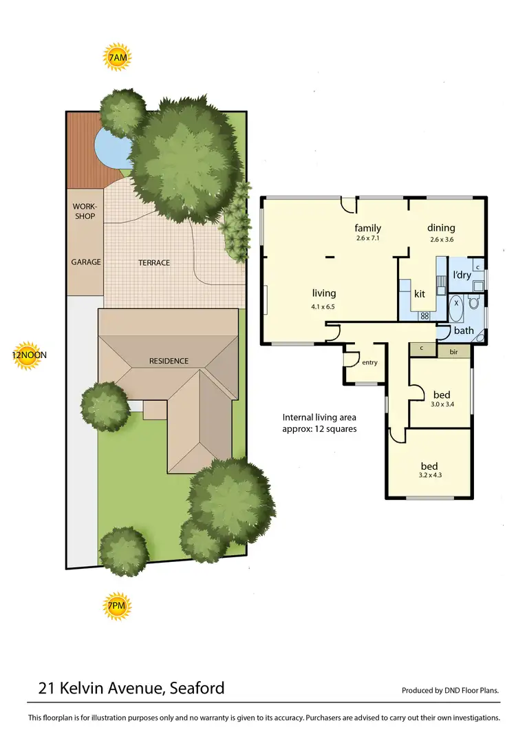 Floorplan of Homely house listing, 21 Kelvin Avenue, Seaford VIC 3198