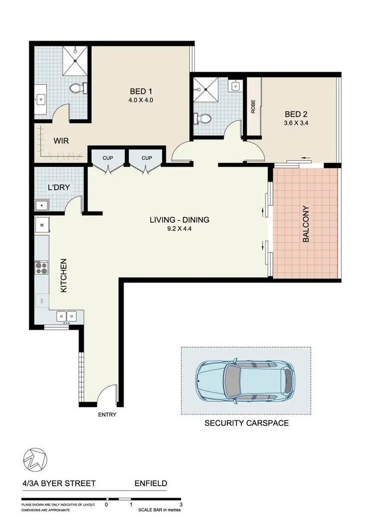 Floorplan of Homely unit listing, 4/3A Byer Street, Enfield NSW 2136