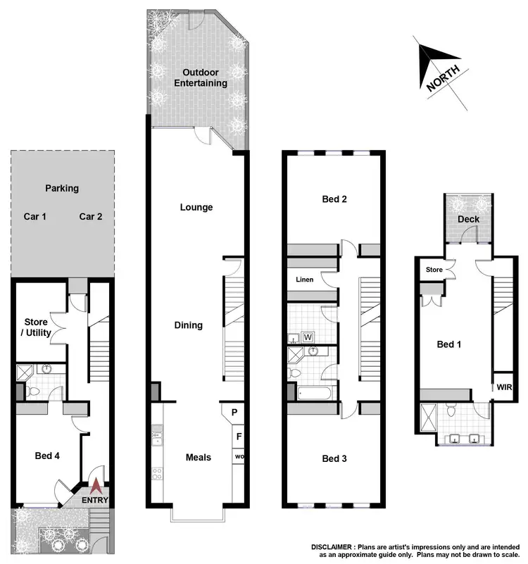 Floorplan of Homely townhouse listing, 16/3 Ovens Street, Griffith ACT 2603