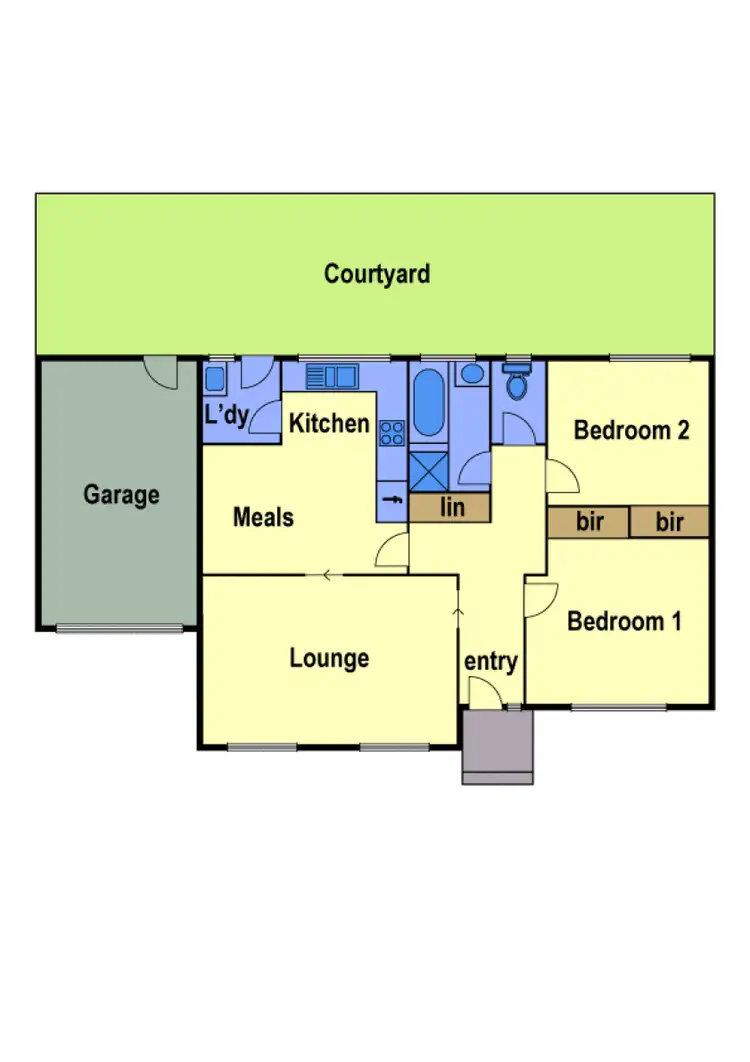 Floorplan of Homely unit listing, 4/23 Storey Road, Reservoir VIC 3073
