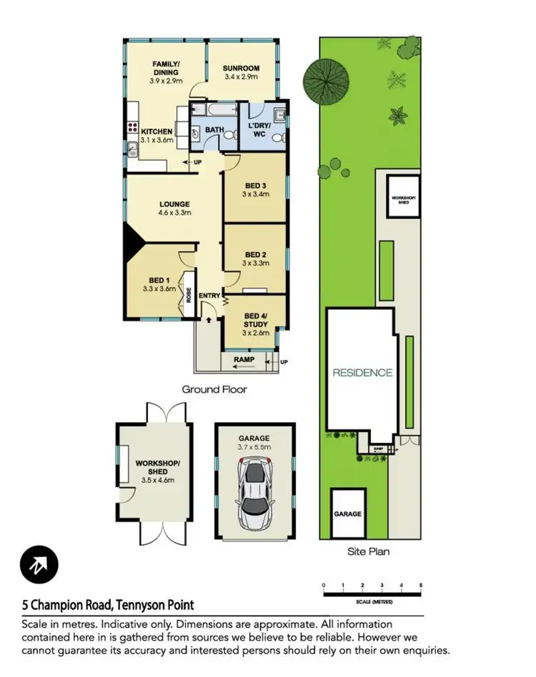 Floorplan of Homely house listing, 5 Champion Road, Tennyson Point NSW 2111