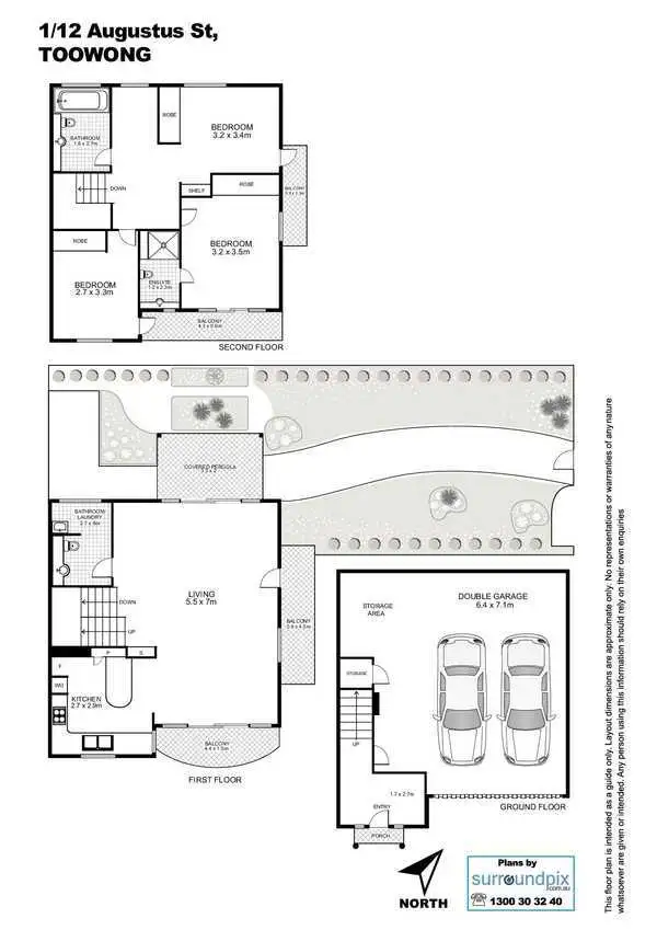 Floorplan of Homely unit listing, 1/12 Augustus Street, Toowong QLD 4066