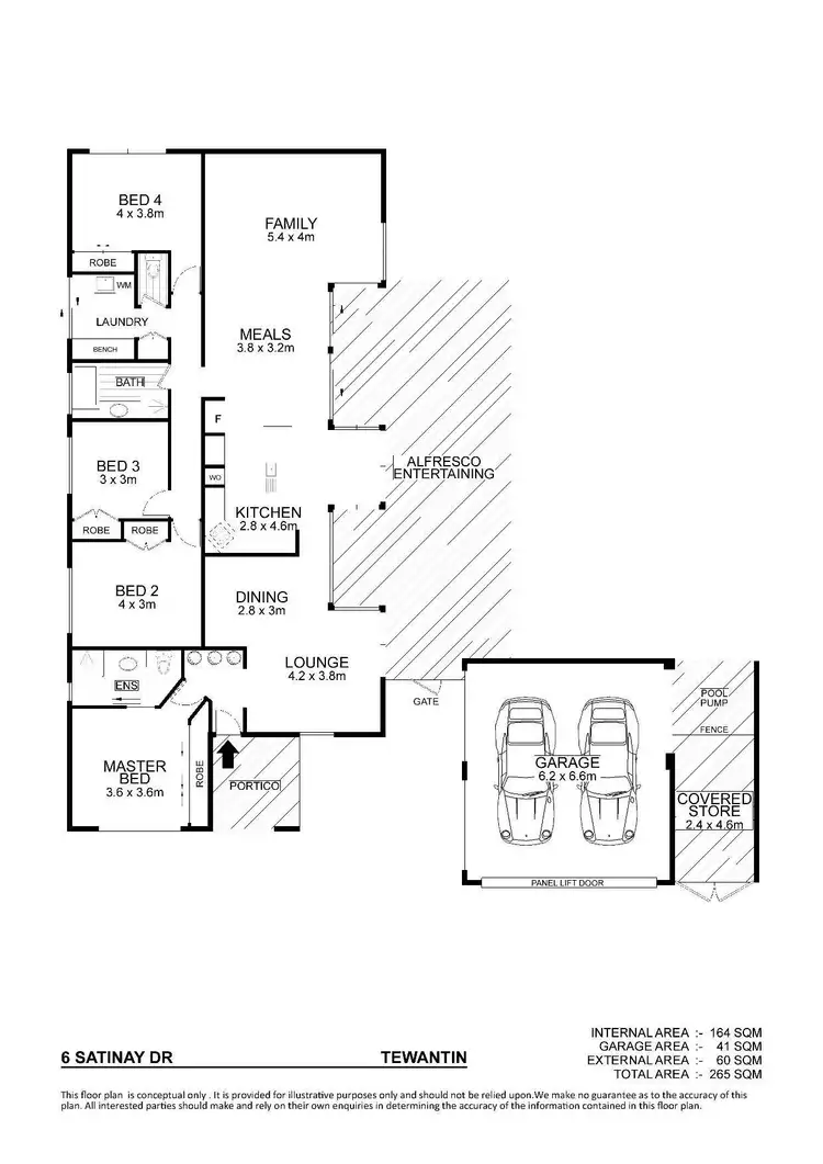 Floorplan of Homely house listing, 6 Satinay Drive, Tewantin QLD 4565