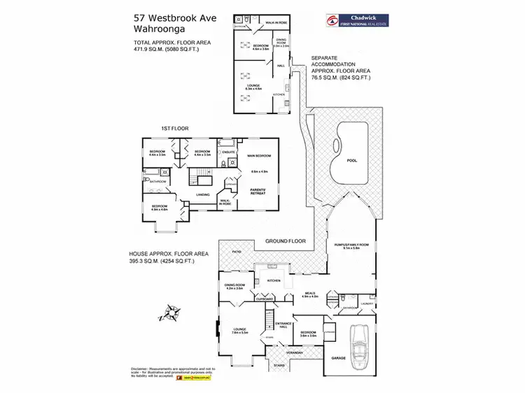 Floorplan of Homely house listing, 57 Westbrook Avenue, Wahroonga NSW 2076
