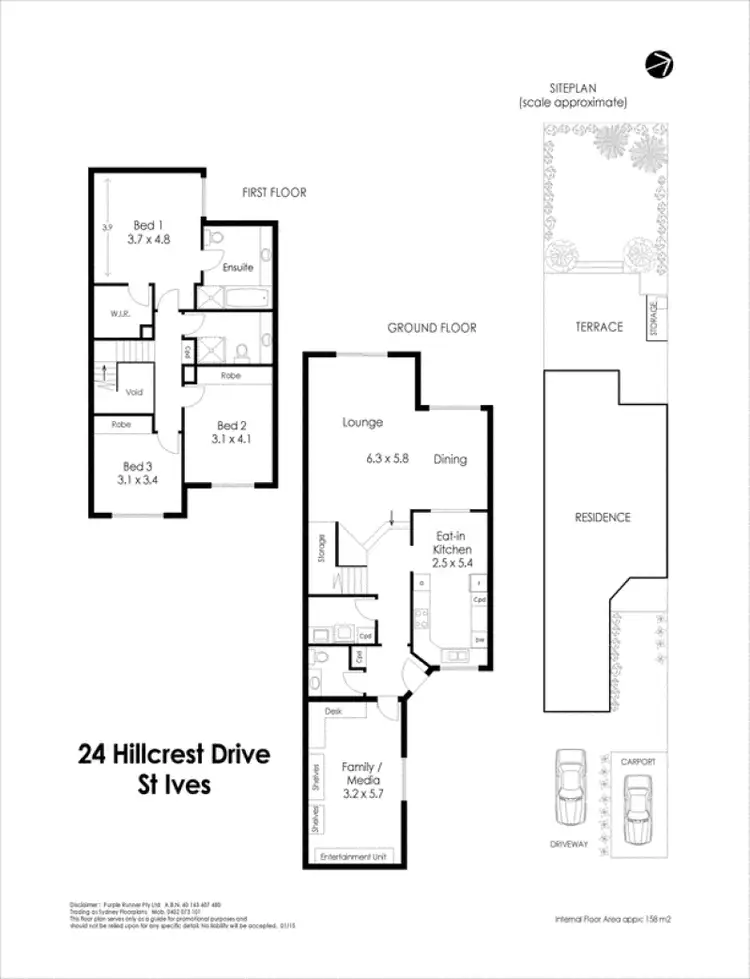 Floorplan of Homely house listing, 24 Hillcrest Drive, St Ives NSW 2075