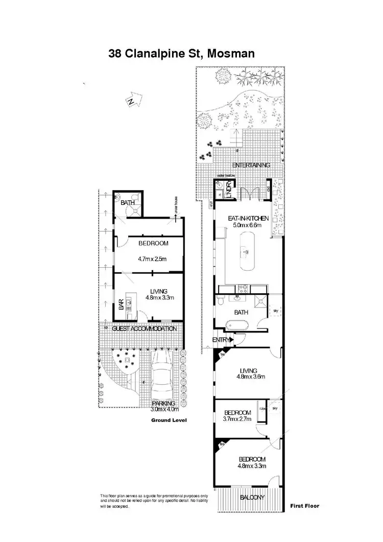 Floorplan of Homely house listing, 38 Clanalpine Street, Mosman NSW 2088