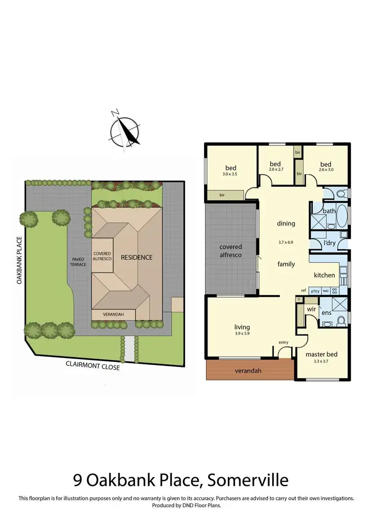 Floorplan of Homely house listing, 9 Oakbank Place, Somerville VIC 3912