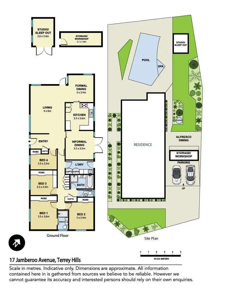 Floorplan of Homely house listing, 17 Jamberoo Avenue, Terrey Hills NSW 2084