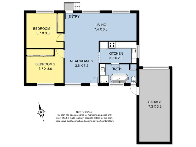 Floorplan of Homely unit listing, 1/8 Ashby Court, Bayswater VIC 3153
