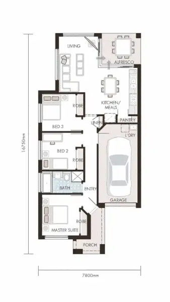 Floorplan of Homely house listing, Lot 3315 Finsbury Circuit, Ropes Crossing NSW 2760