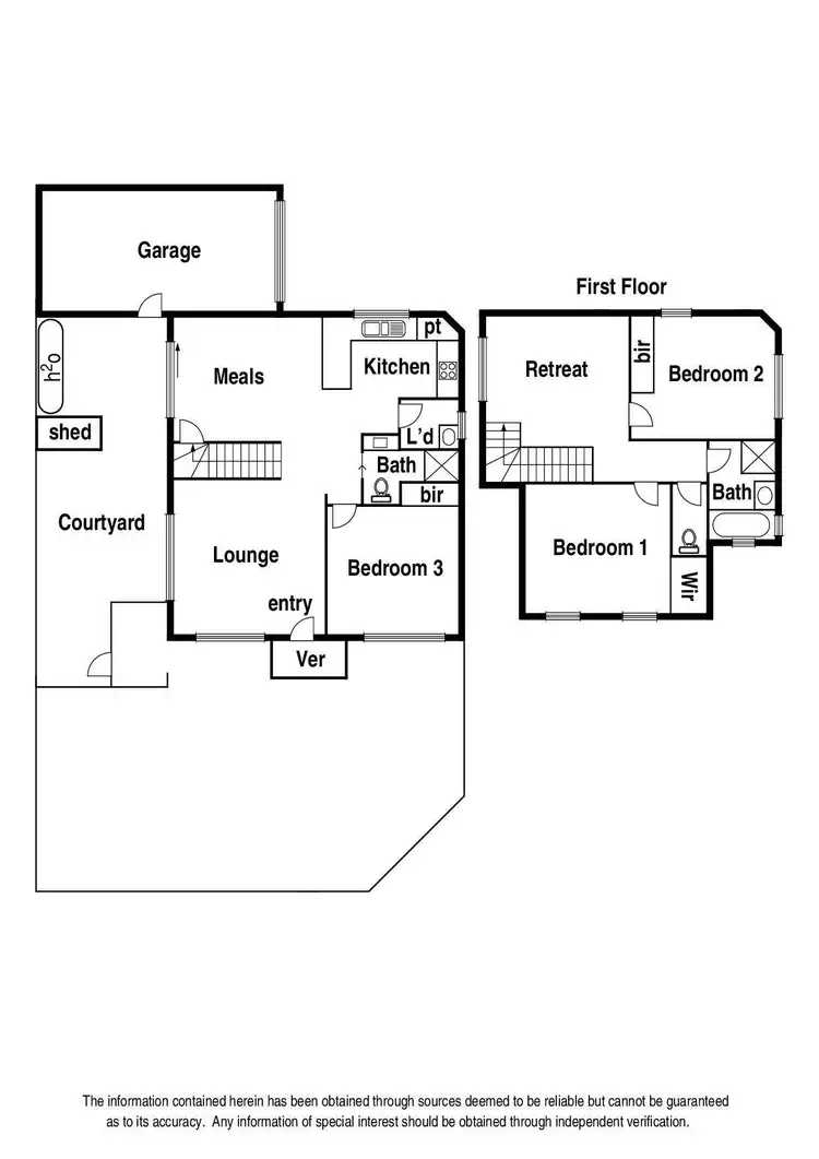 Floorplan of Homely townhouse listing, 1/14 Nicholson Avenue, Reservoir VIC 3073