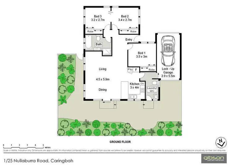 Floorplan of Homely villa listing, 1/25 Nullaburra Road, Caringbah NSW 2229
