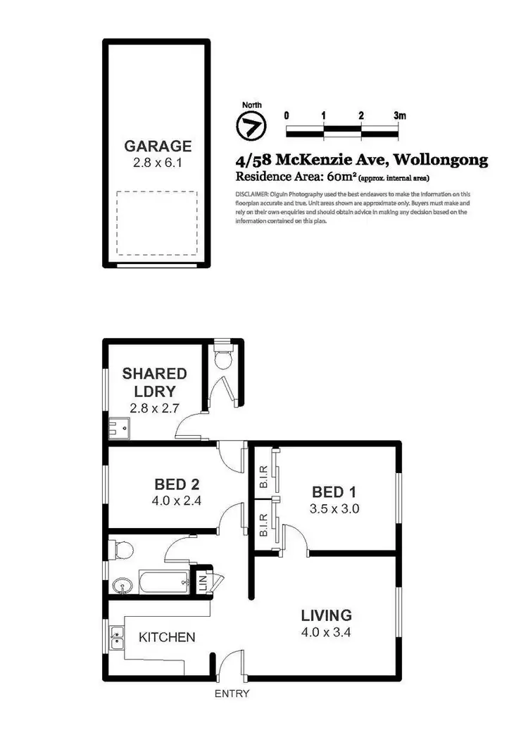 Floorplan of Homely unit listing, 4/58 McKenzie Avenue, Wollongong NSW 2500