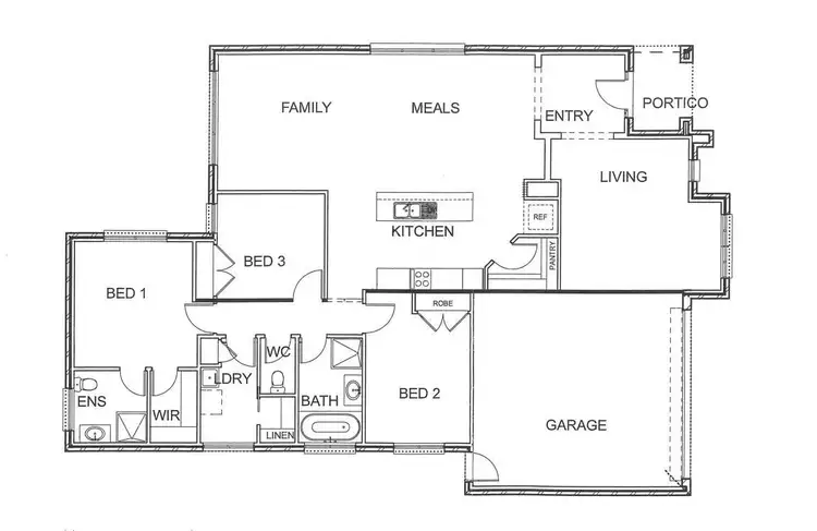 Floorplan of Homely house listing, 8 Irontree Close, Kangaroo Flat VIC 3555
