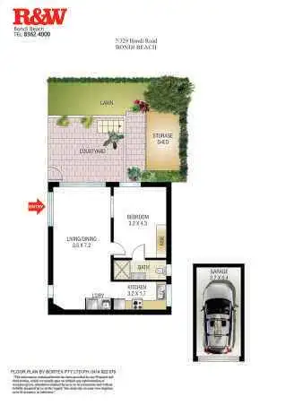 Floorplan of Homely apartment listing, 7/329 Bondi Road, Bondi Beach NSW 2026