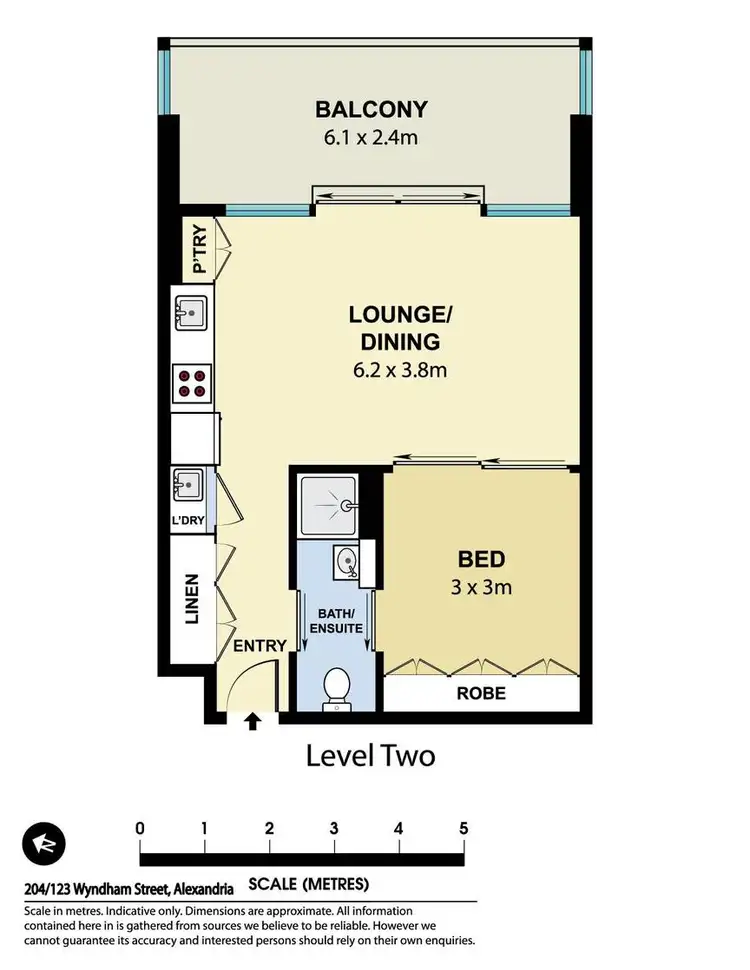 Floorplan of Homely apartment listing, 204/123 Wyndham Street, Alexandria NSW 2015