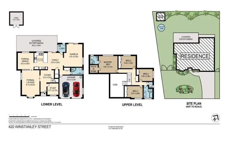Floorplan of Homely house listing, 420 Winstanley Street, Carindale QLD 4152