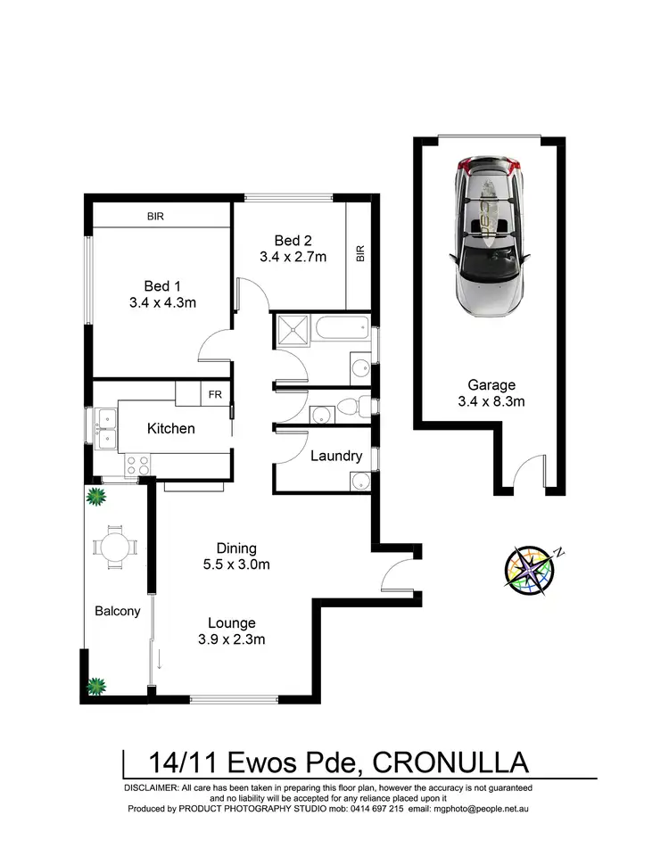 Floorplan of Homely apartment listing, 14/9-11 Ewos Parade, Cronulla NSW 2230