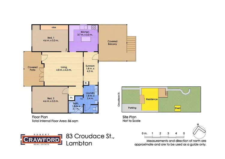 Floorplan of Homely house listing, 83 Croudace Street, Lambton NSW 2299