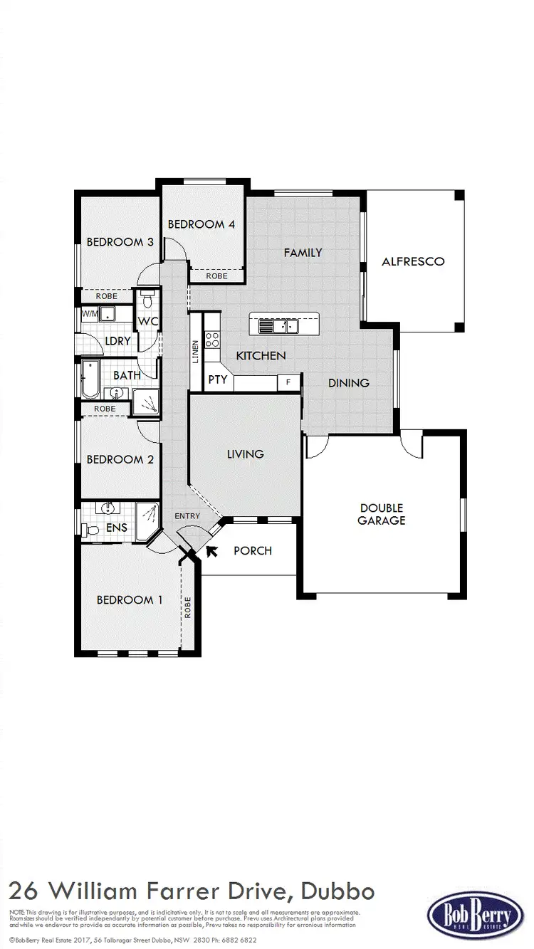 Floorplan of Homely house listing, 26 William Farrer Drive, Dubbo NSW 2830