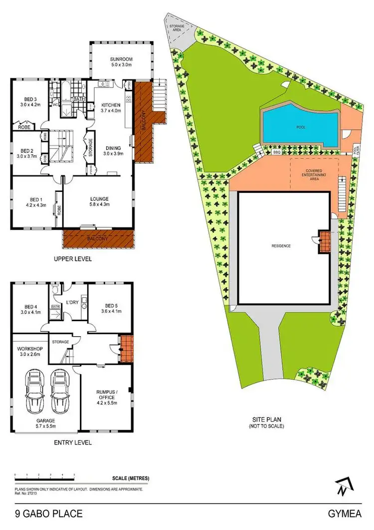Floorplan of Homely house listing, 9 Gabo Place, Gymea NSW 2227