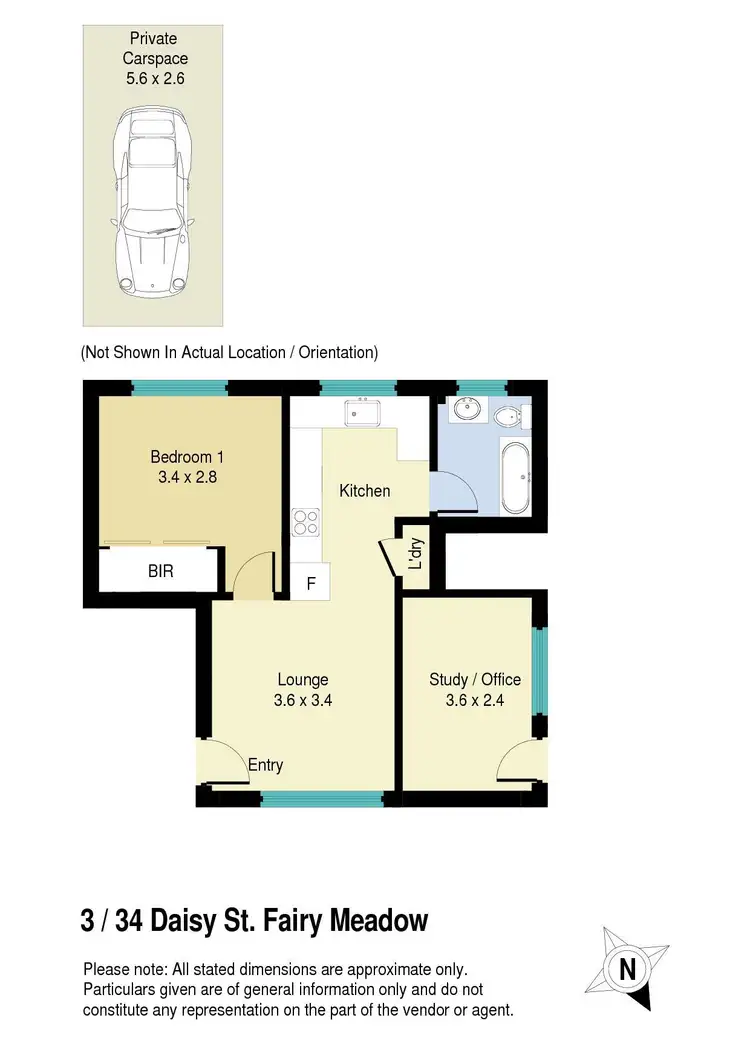 Floorplan of Homely apartment listing, 3/34 Daisy Street, Fairy Meadow NSW 2519