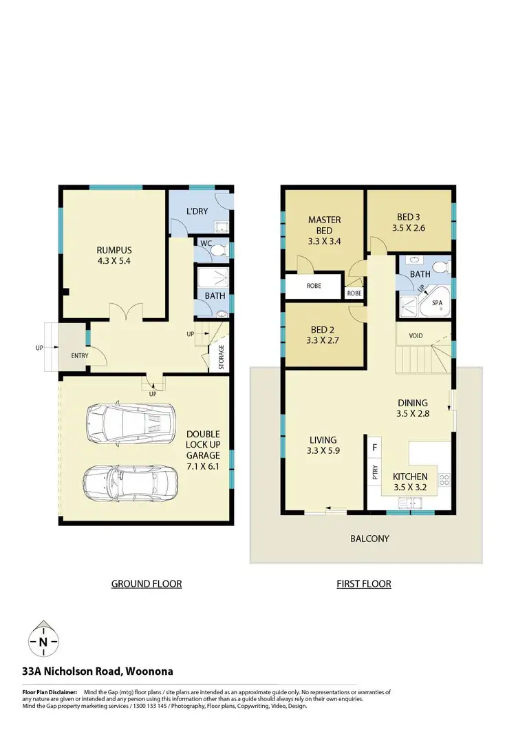 Floorplan of Homely house listing, 33a Nicholson Road, Woonona NSW 2517