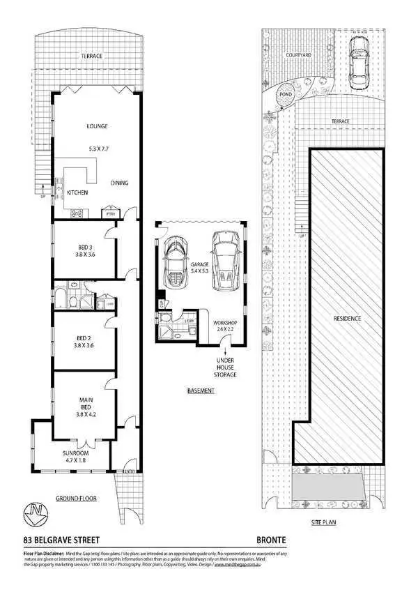 Floorplan of Homely house listing, 83 Belgrave Street, Bronte NSW 2024