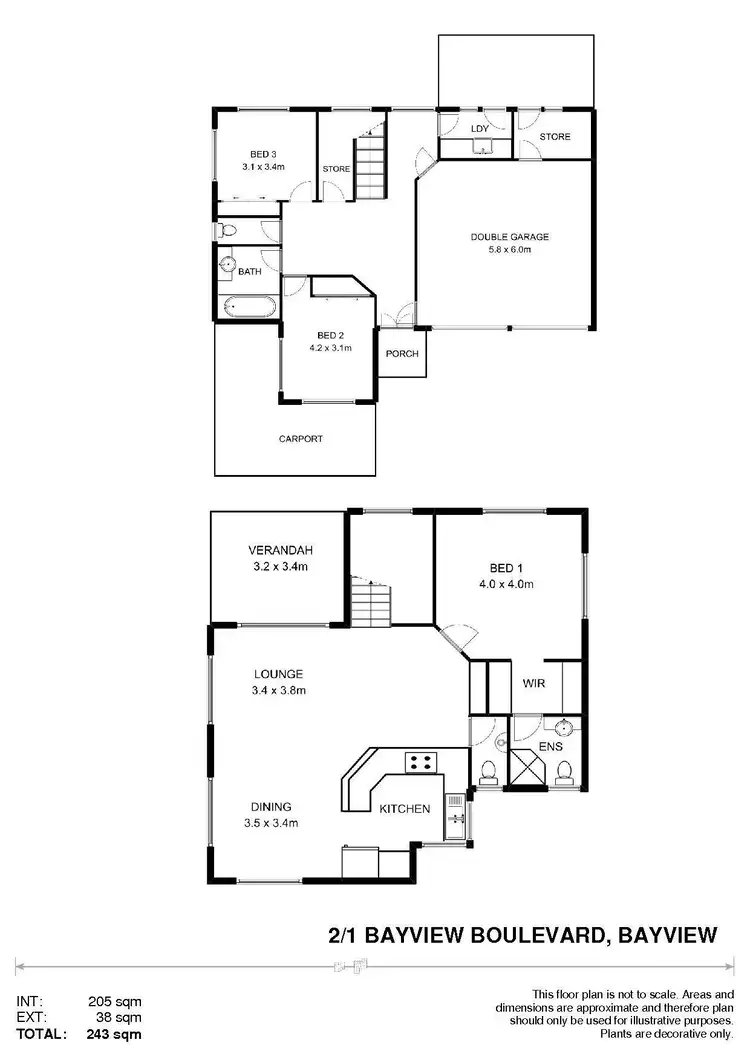Floorplan of Homely townhouse listing, 2/1 Bayview Boulevard, Bayview NT 820