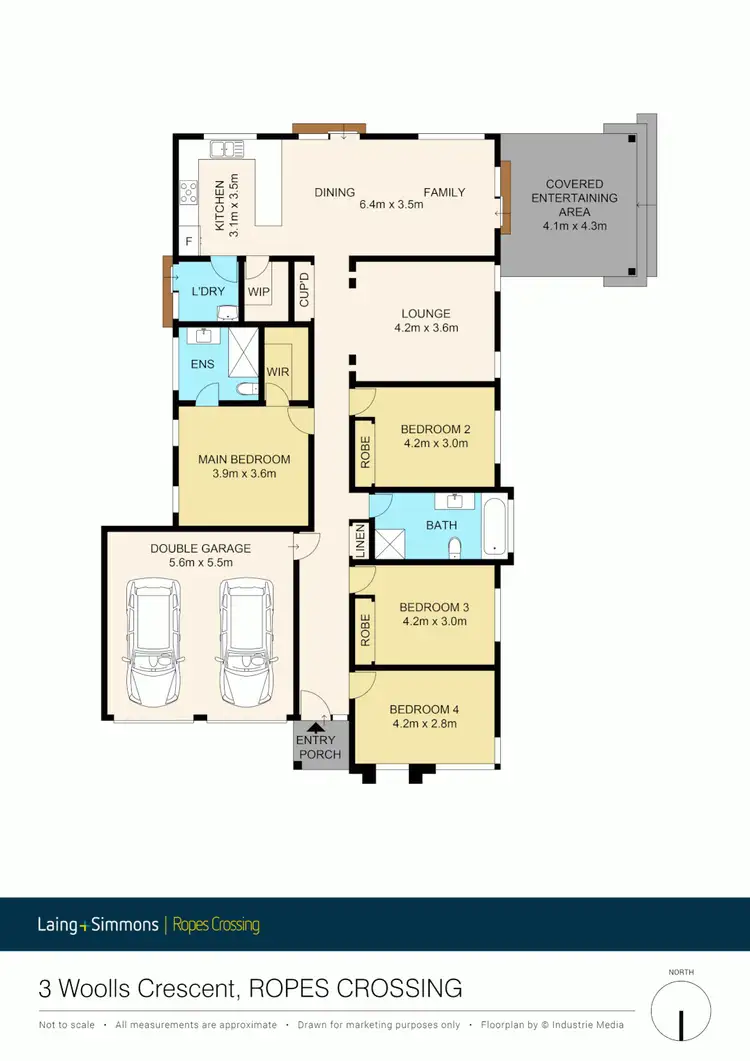 Floorplan of Homely house listing, 3 Woolls Crescent, Ropes Crossing NSW 2760