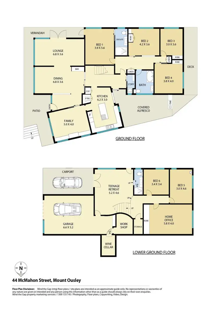 Floorplan of Homely house listing, 44 McMahon Street, Mount Ousley NSW 2519