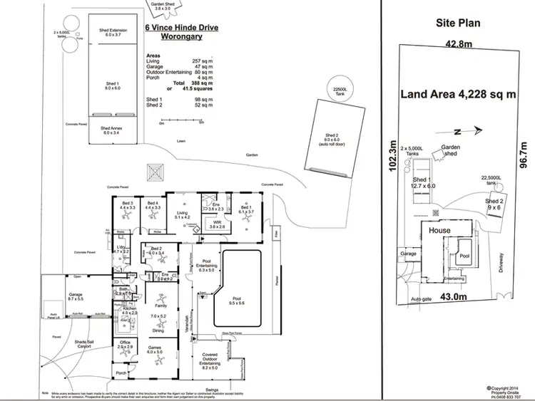 Floorplan of Homely house listing, 6 Vince Hinde Drive, Worongary QLD 4213