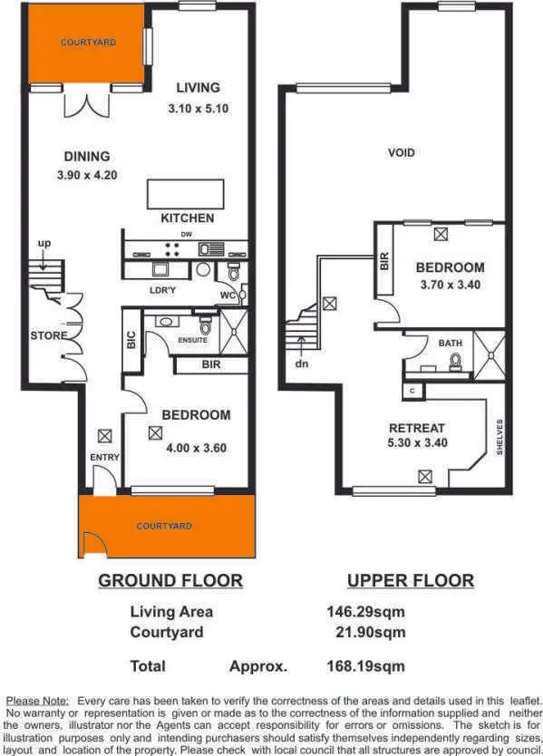 Floorplan of Homely townhouse listing, 9/237 Wakefield Street, Adelaide SA 5000