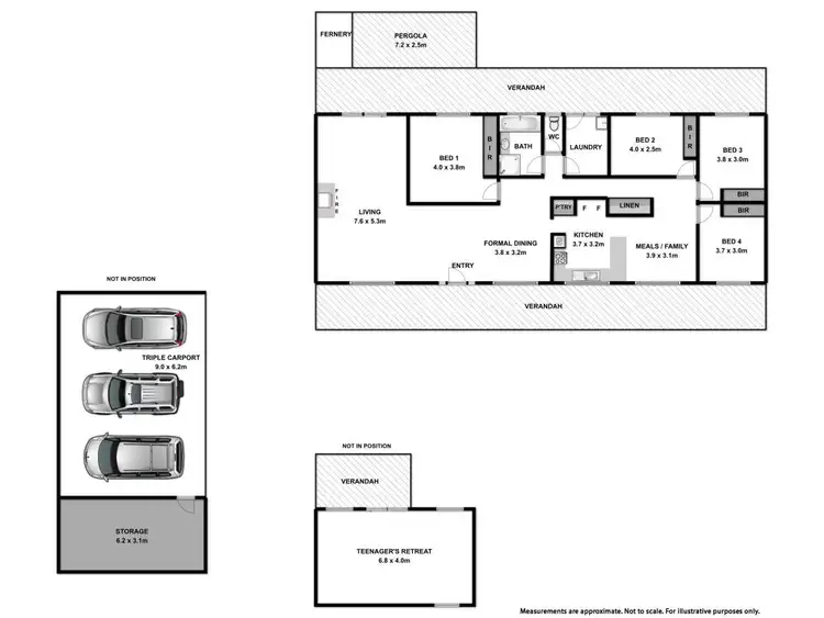 Floorplan of Homely house listing, 77 Gibson Street, Chiltern VIC 3683