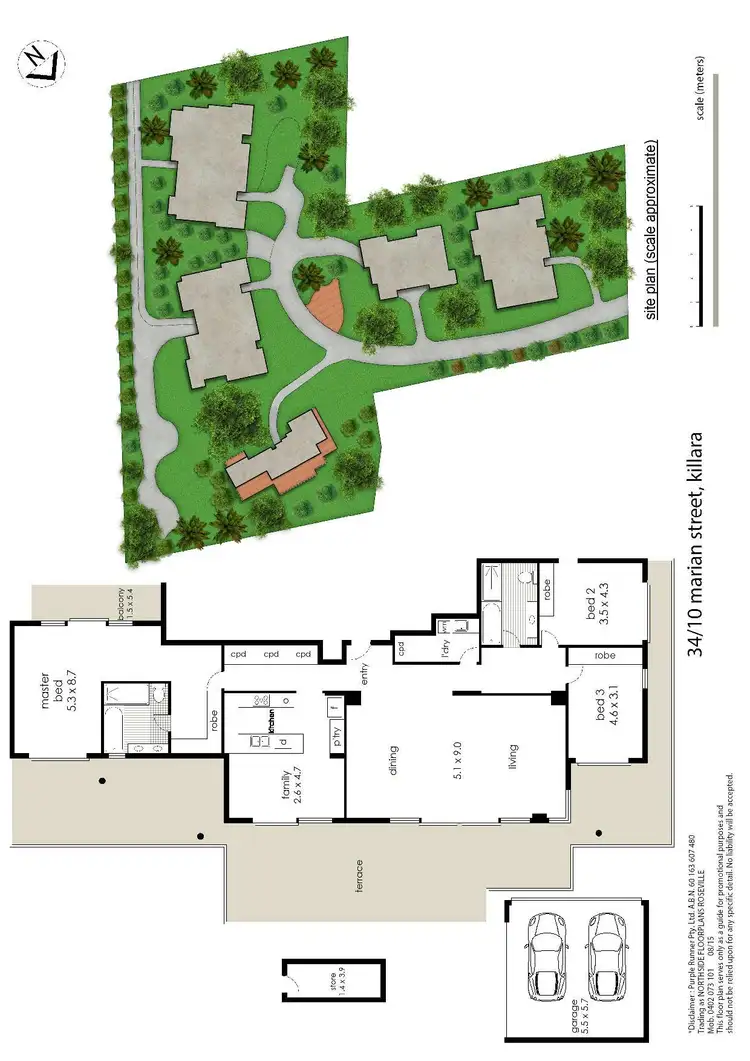 Floorplan of Homely apartment listing, 34/10 Marian Street, Killara NSW 2071