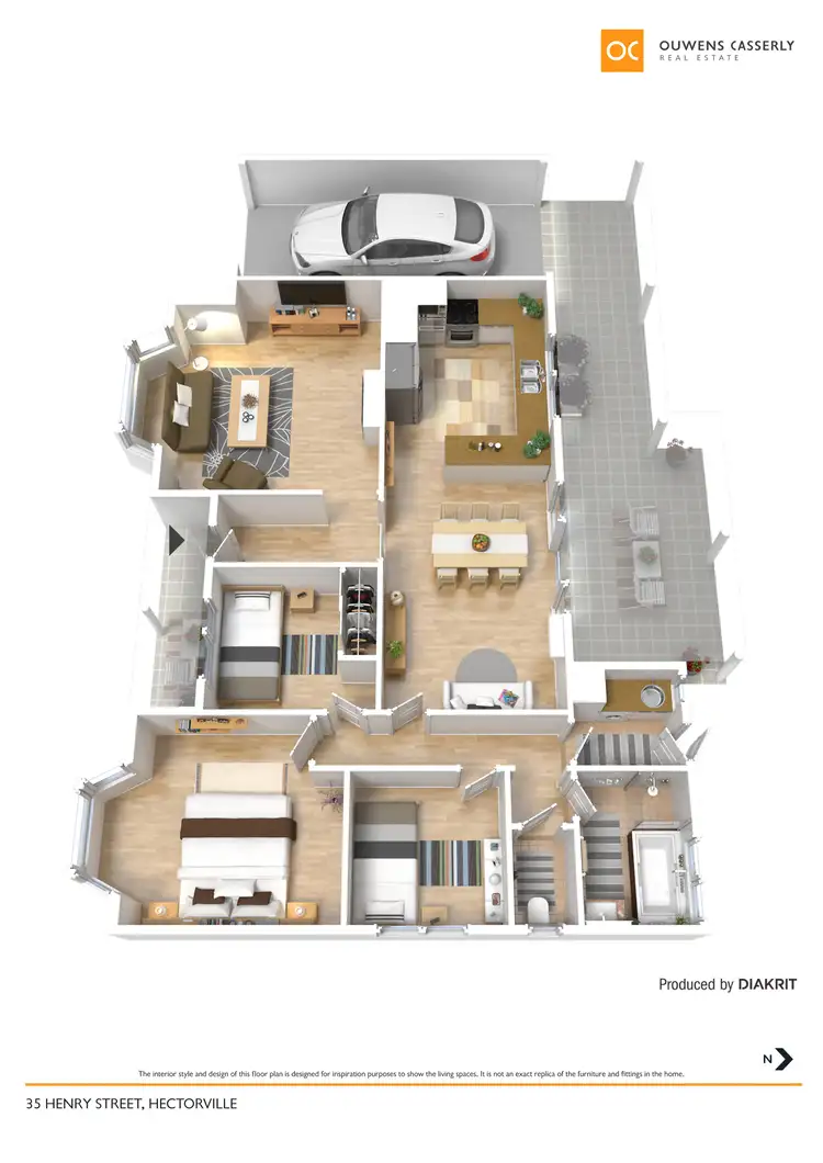 Floorplan of Homely house listing, 35 Henry Street, Hectorville SA 5073