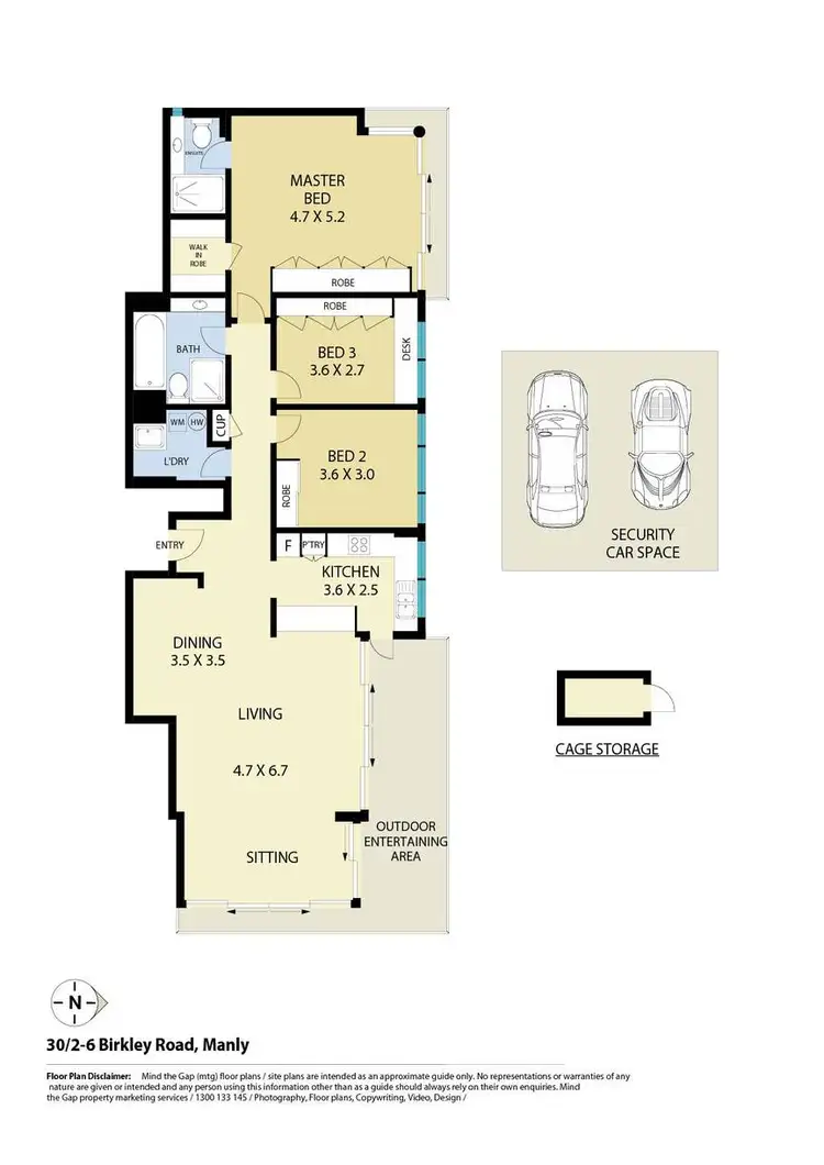 Floorplan of Homely apartment listing, Unit 30/2-6 Birkley Road, Manly NSW 2095
