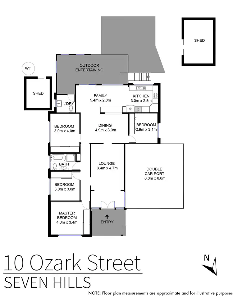 Floorplan of Homely house listing, 10 Ozark Street, Seven Hills NSW 2147