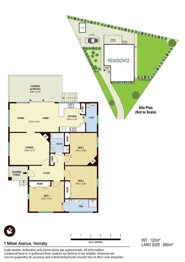 Floorplan of Homely house listing, 1 Milner Avenue, Hornsby NSW 2077