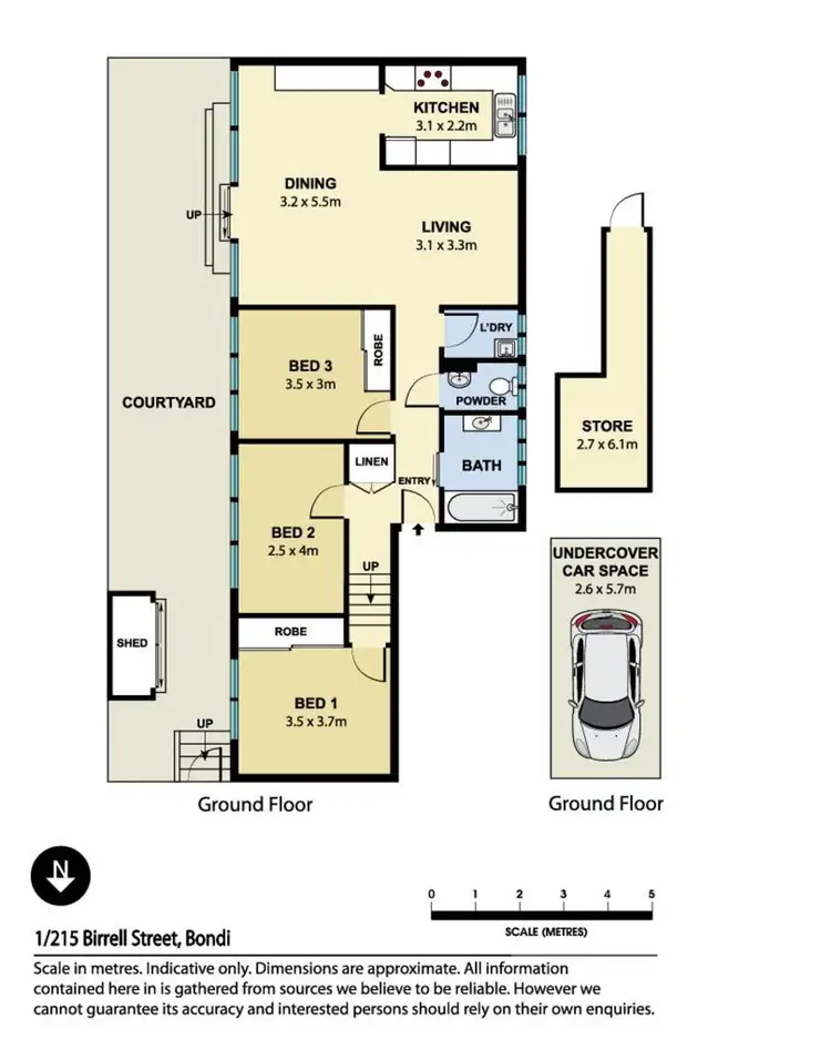 Floorplan of Homely apartment listing, Unit 1/215 Birrell Street, Bronte NSW 2024