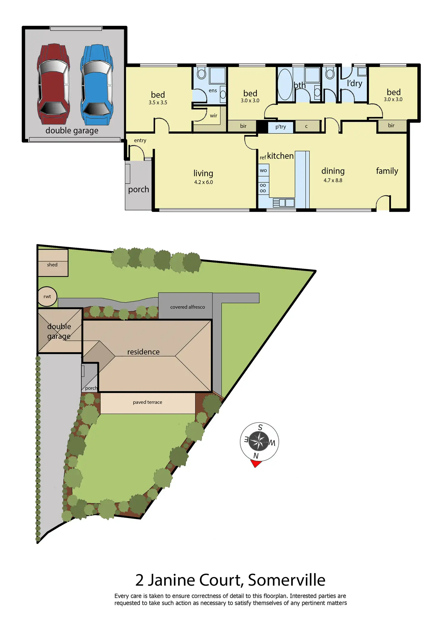 Floorplan of Homely house listing, 2 Janine Court, Somerville VIC 3912