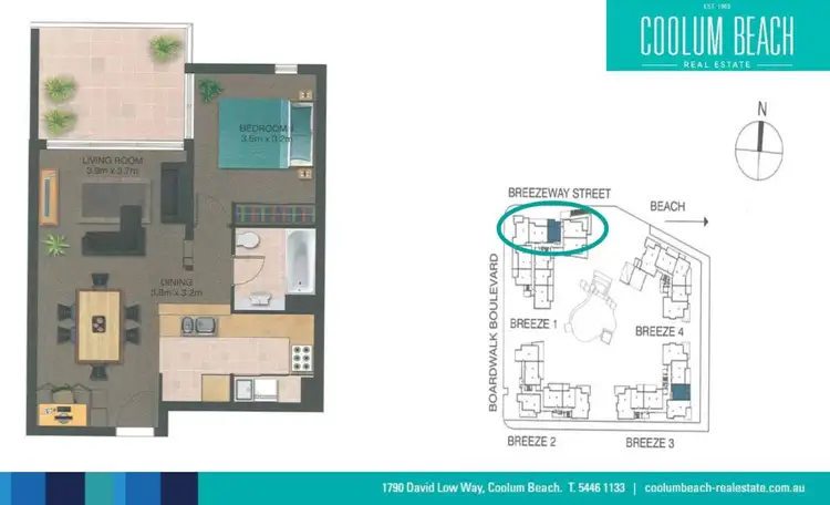 Floorplan of Homely unit listing, Level 3/1305/27 Boardwalk Boulevard, Mount Coolum QLD 4573